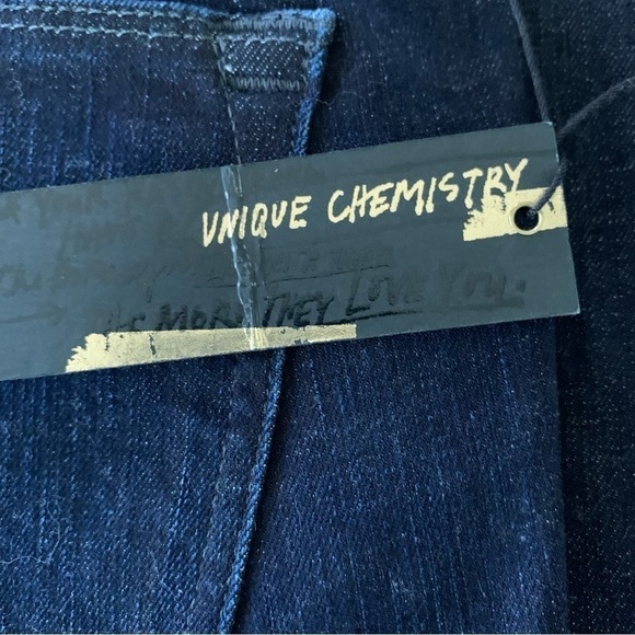 Paper Denim Waxy Resin Jeans Low Rise Flare Coated Dark Wash Jeans Sz 28 - Picture 11 of 12